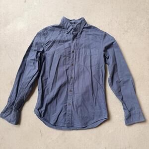 J.Crew Slim Untucked Garment Dye Blue Button-Down Shirt Small
